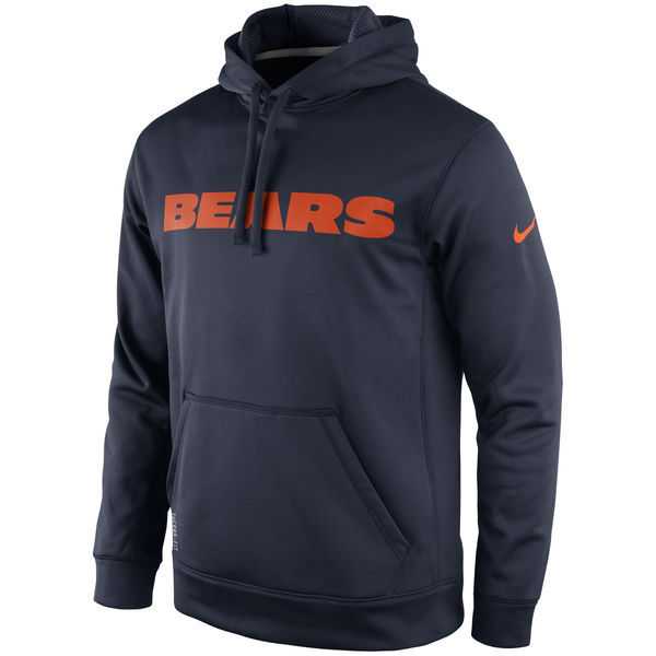 Men's Chicago Bears Nike KO Wordmark Performance Hoodie - Navy Blue,We sell and wholesale Men's Chicago Bears Nike KO Wordmark Performance Hoodie - Navy Blue on line form chian!